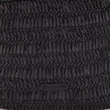 Capazo de rafia negro