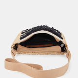 Bandolera bordada negro