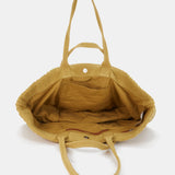 Bolsa de playa de algodón bordada ámbar