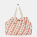 Bolsa de playa de algodón naranja