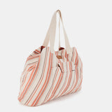 Bolsa de playa de algodón naranja