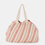 Bolsa de playa de algodón naranja