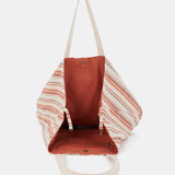 Bolsa de playa de algodón naranja