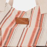 Bolsa de playa de algodón naranja