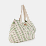 Bolsa de playa de algodón verde