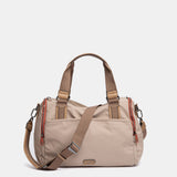 Bolso de viaje en materiales reciclados beige