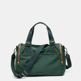 Bolso de viaje en materiales reciclados verde