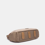 Bolso de hombro en materiales reciclados beige
