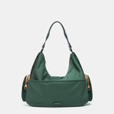 Bolso de hombro en materiales reciclados verde