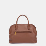 Bolso de mano trenzado cognac