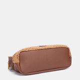 Bolso de mano trenzado cognac
