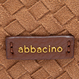 Bolso de mano trenzado cognac