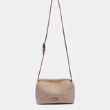 Bandolera trenzada beige