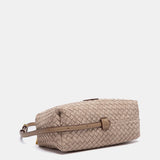 Bandolera trenzada beige