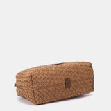 Bandolera trenzada cognac