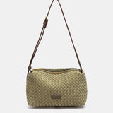 Bandolera trenzada verde
