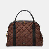 Gesteppte Handtasche in Braun.