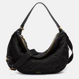 Bolso de hombro acolchado negro