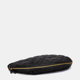Bolso de hombro acolchado negro