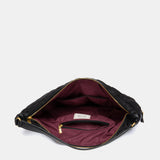 Bolso de hombro acolchado negro