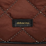 Bolso de hombro acolchado marrón