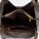 Bolso de hombro con borla ocre