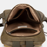 Mochila combinada en verde