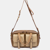 Bandolera combinada en taupe