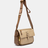 Bandolera combinada en taupe