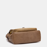 Bandolera combinada en taupe