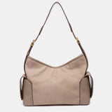 Bolso de hombro multibolsillos beige