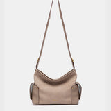 Bolso de hombro multibolsillos beige