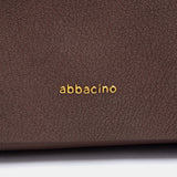 Bolso de hombro multibolsillos marrón