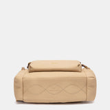 Mochila en materiales reciclados beige