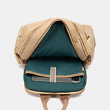 Mochila en materiales reciclados beige