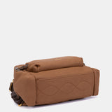 Mochila en materiales reciclados cognac