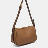 Bandolera en materiales reciclados cognac