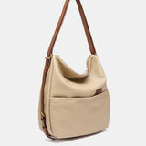 Bolso multifuncional en materiales reciclados beige