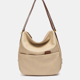 Bolso multifuncional en materiales reciclados beige