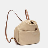 Bolso multifuncional en materiales reciclados beige