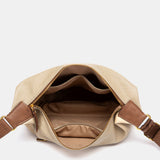 Bandolera en materiales reciclados beige