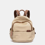 Mochila en materiales reciclados beige
