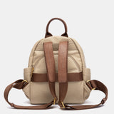 Mochila en materiales reciclados beige