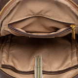 Mochila en materiales reciclados marrón