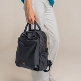 Mochila en materiales reciclados azul