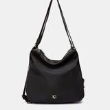 Bolso multifuncional en materiales reciclados negro
