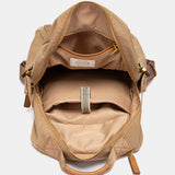 Mochila en materiales reciclados beige