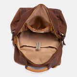 Mochila en materiales reciclados marrón