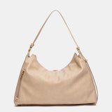 Bolso de hombro con borla beige