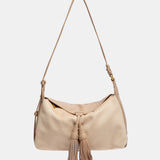 Bandolera con borla beige